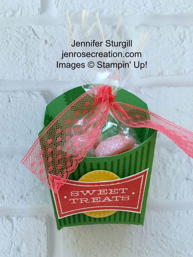 Sweet Treats Fry Box, Jen Rose Creation, Stampin' Up!, Jennifer Sturgill, All About Sugar