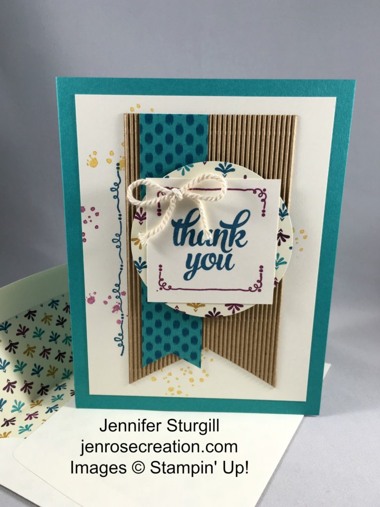 Thank You Bohemian, Jen Rose Creation, Stampin' Up!, Jennifer Sturgill, Tin of Cards