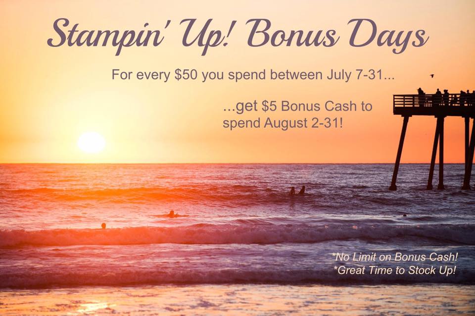 Stampin' Up! Bonus Days, Jen Rose Creation, Jennifer Sturgill, Sale, StampinUp