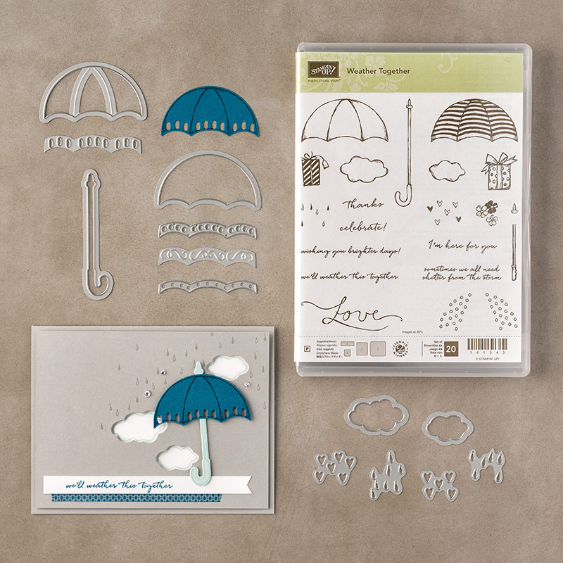 Weather Together Bundle, Jen Rose Creation, Stampin' Up!, Jennifer Sturgill, Weather Together, Umbrella Weather Framelits Dies, StampinUp