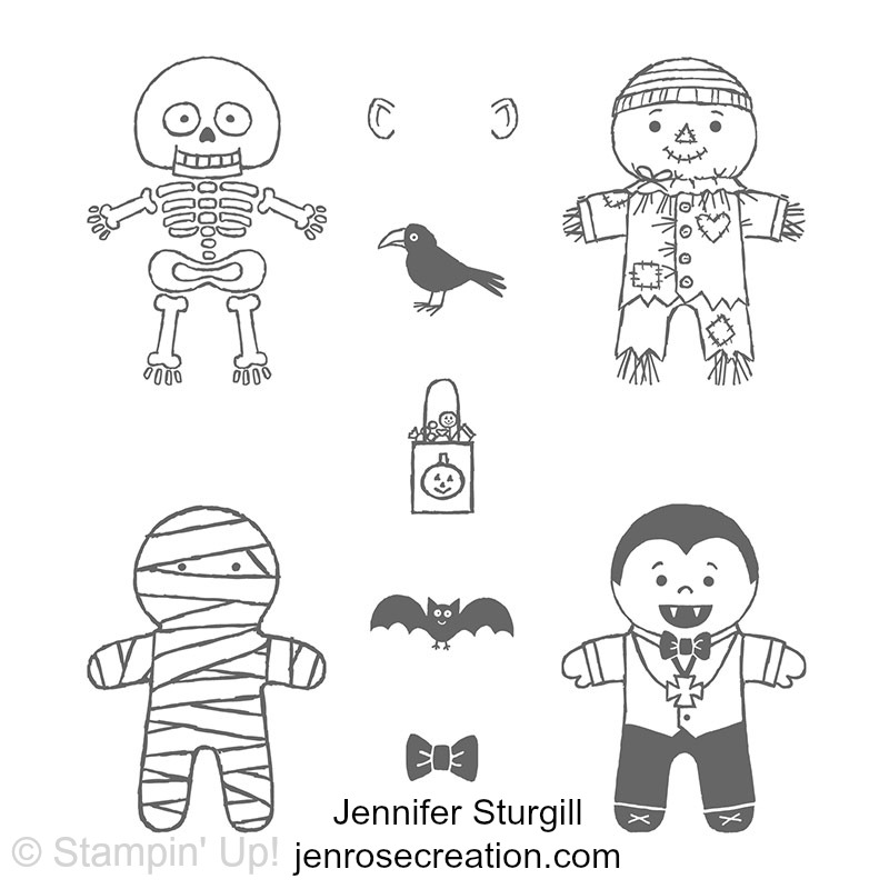Cookie Cutter Halloween, Jen Rose Creation, Stampin' Up!, Jennifer Sturgill, StampinUp
