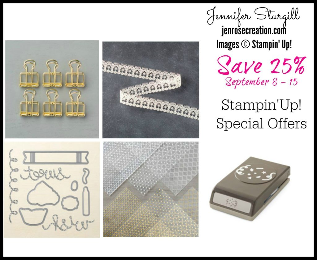 Special Offers Week Two, Jen Rose Creation, Stampin' Up!, Jennifer Sturgill, StampinUp